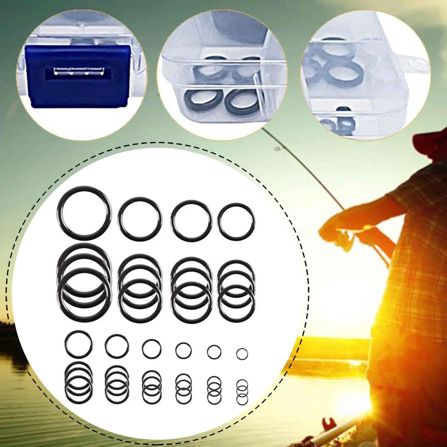 Saltwater Fishing Rod Repair Kit with Guide Rings - HookUpCo.