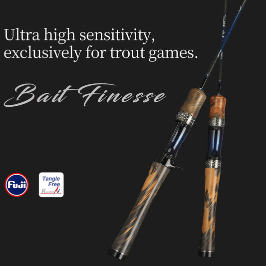 Lightweight FUJI Fishing Rod for Trout - 1.60m to 1.83m