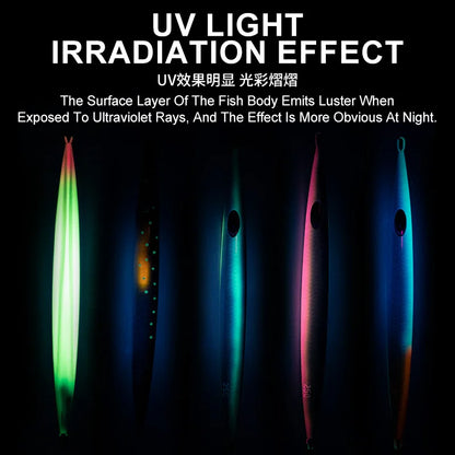 HookUpCo. Luminous Metal Plate Fishing Lure - HookUpCo.