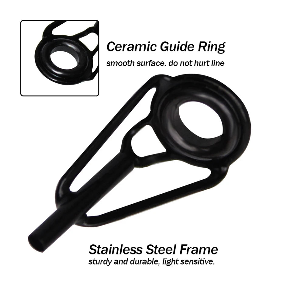 Stainless Steel Fishing Rod Guide Eye Rings Set - HookUpCo.