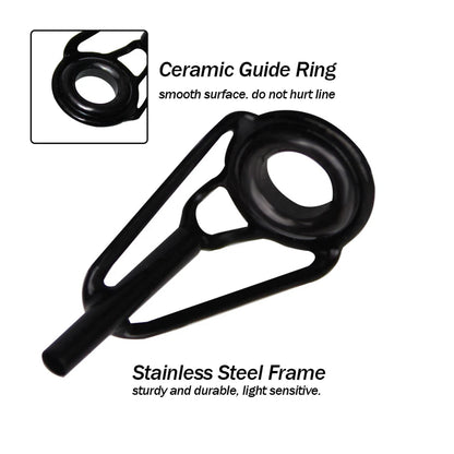 Stainless Steel Fishing Rod Guide Eye Rings Set - HookUpCo.