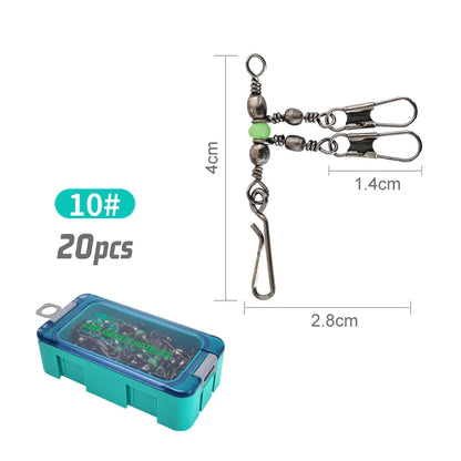 HookUpCo. Luminous Fishing Swivels for Tackle - HookUpCo.