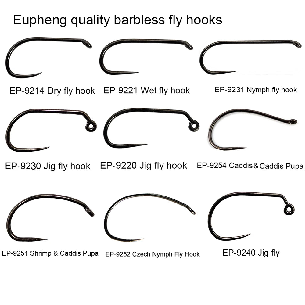 HookUpCo. Barbless Fly Fishing Hooks - HookUpCo.