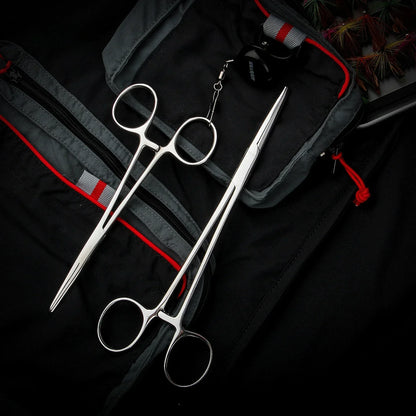 Curved Tip Stainless Steel Hook Remover Pliers for Precision