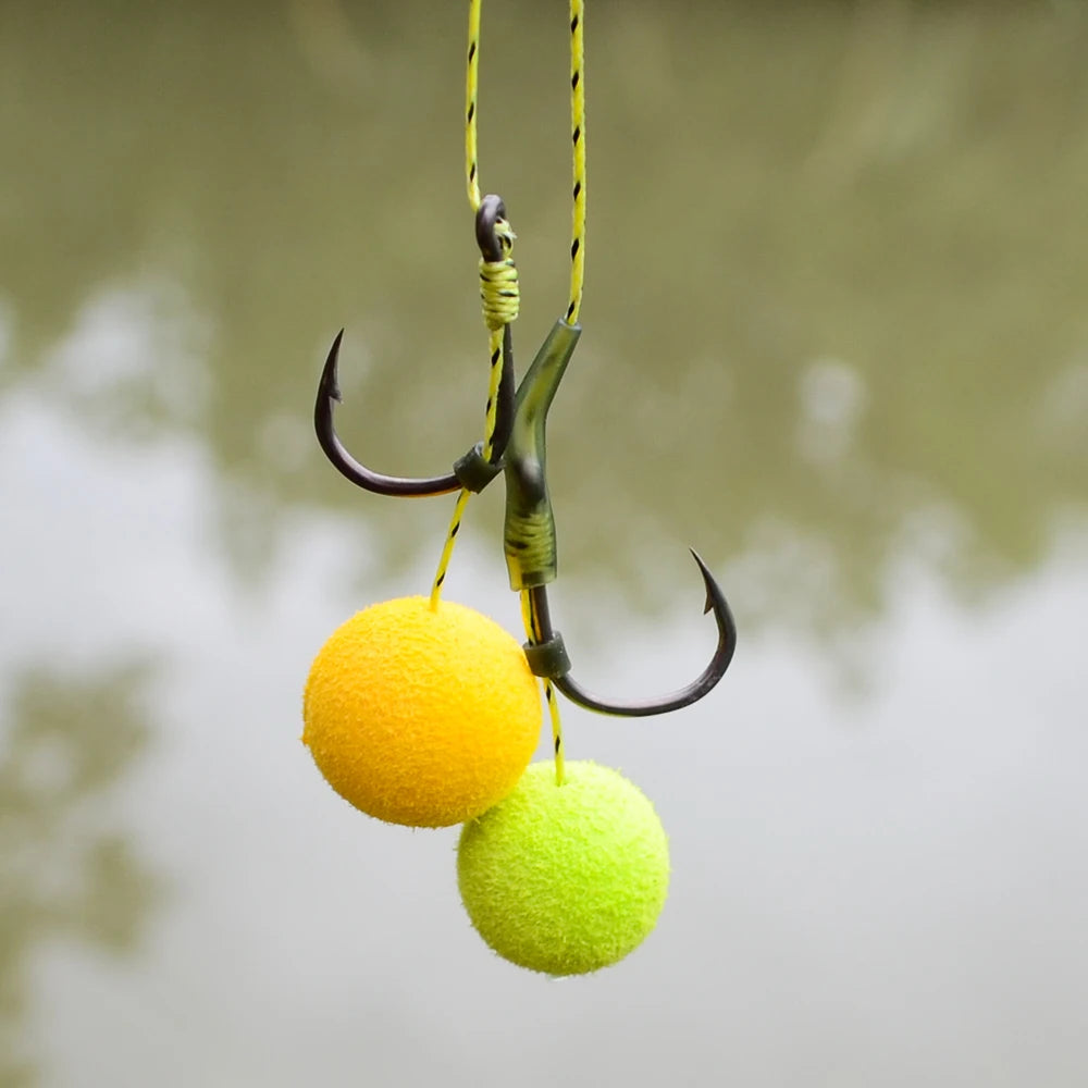 HookUpCo. 50pcs Barbed Fishing Hooks, High Carbon Steel - HookUpCo.