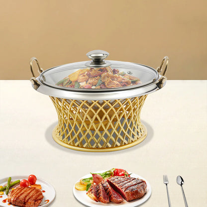 Elegant Round Buffet Chafing Dish