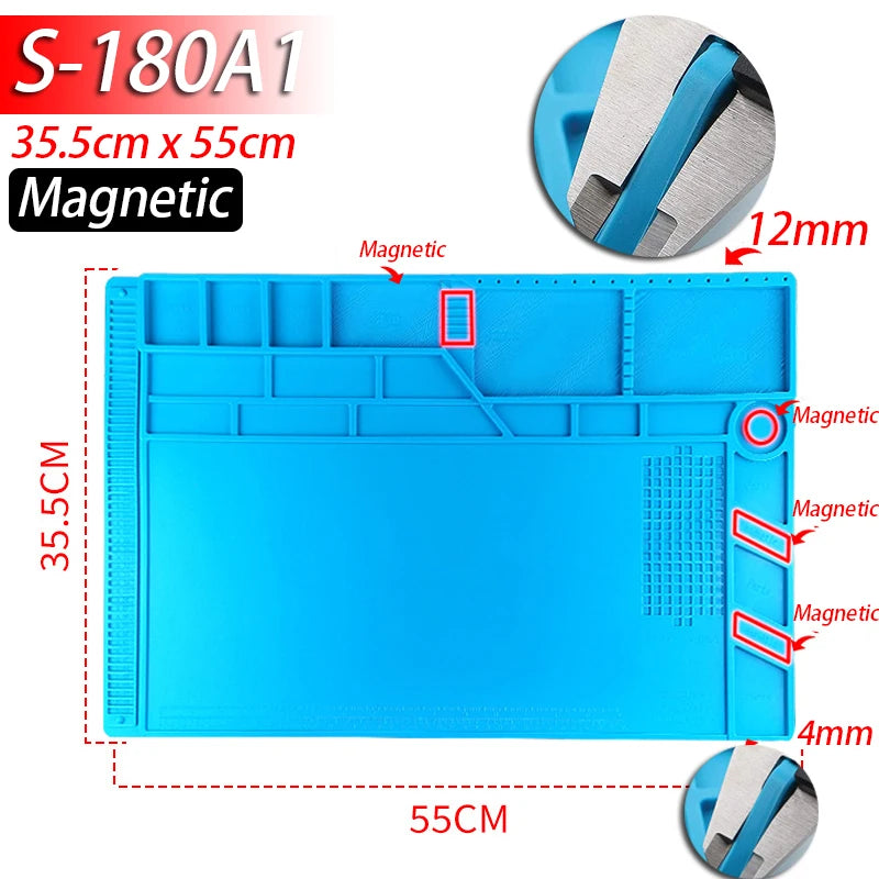 HookUpCo. Heat-Resistant Silicone Soldering Mat