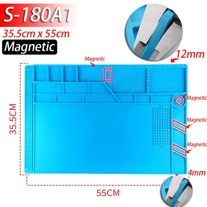 HookUpCo. Heat-Resistant Silicone Soldering Mat