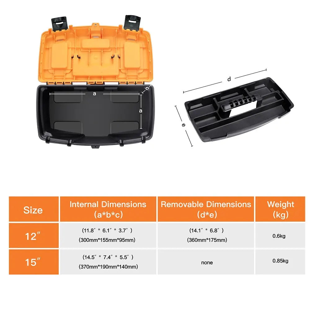 HookUpCo. Durable Tool Storage Box for Electricians