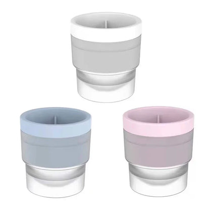 Stackable Silicone Ice Sphere Molds for Drinks