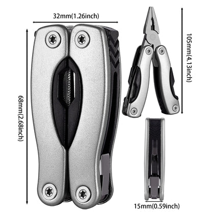 Versatile Folding Multi Tool with Pliers and Knife for Outdoors