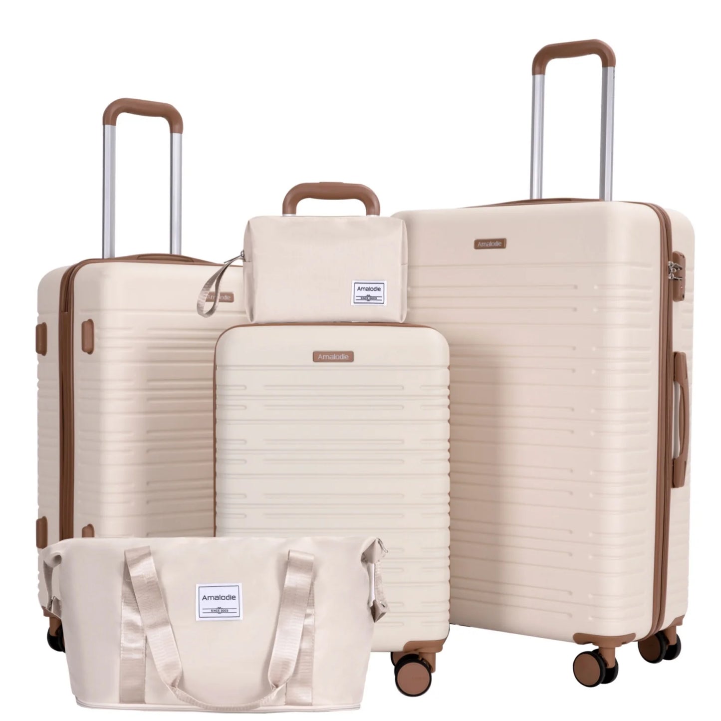 HookUpCo. 5-Piece Travel Luggage Set