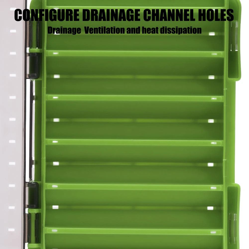 Compact Double-Sided Tackle Box for Efficient Fishing Storage