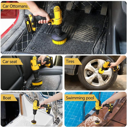 Power Scrubber Brush Set for Cars
