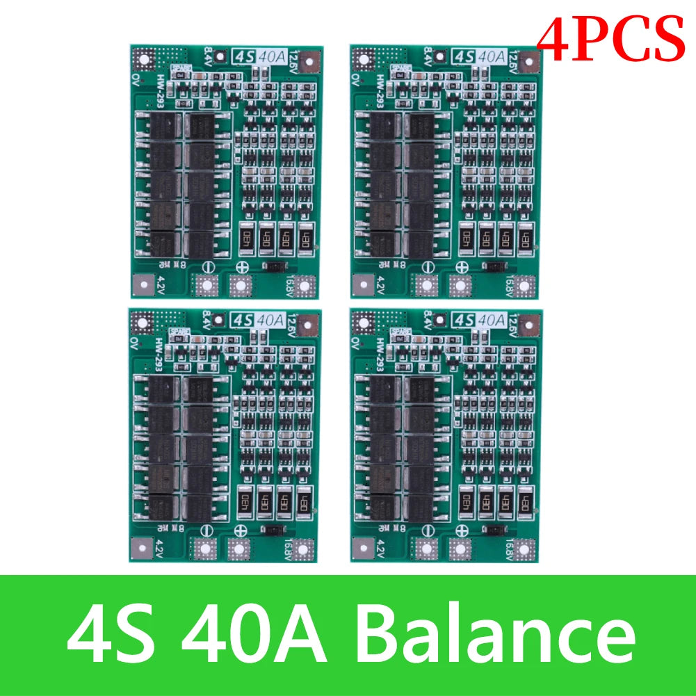 BMS 3S/4S 5A 10A 20A 25A 40A 60A Li-ion Lithium Battery Charger Protection Board 18650 For Drill Motor 12V with Enhance/Balance