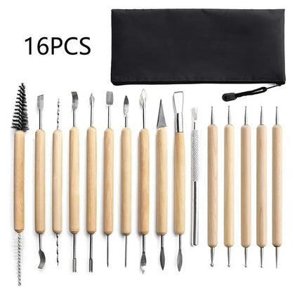 Pottery Clay Sculpting Tools Kits for Creative Artisans - Kits from 5 to 62 PCS.
