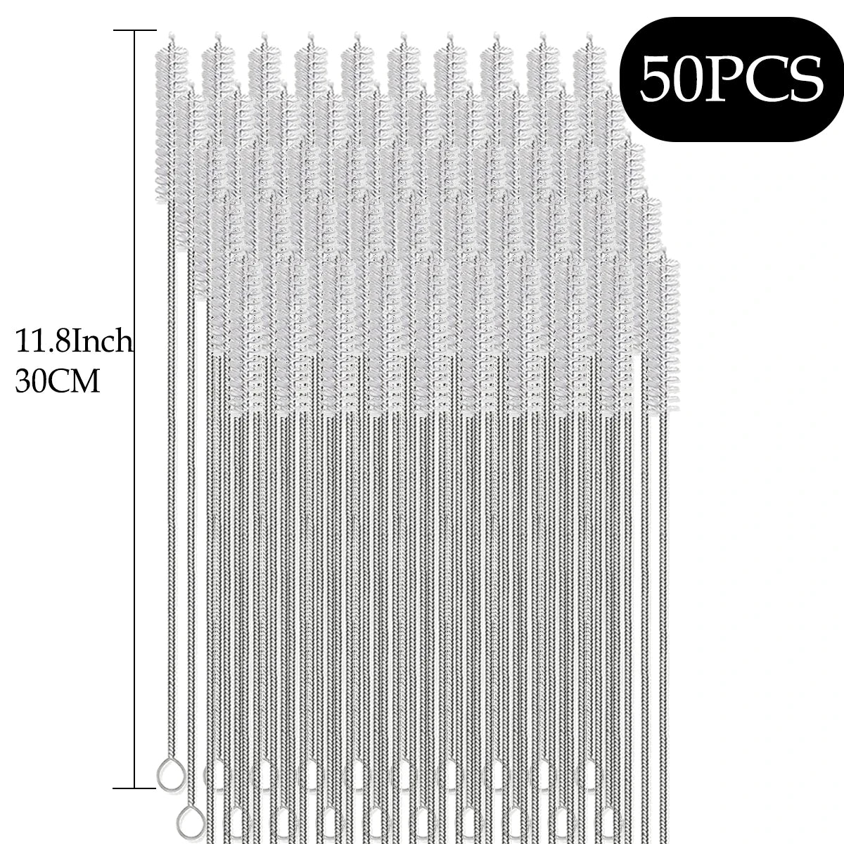 HookUpCo. Extra Long Straw Cleaner Brush Kit