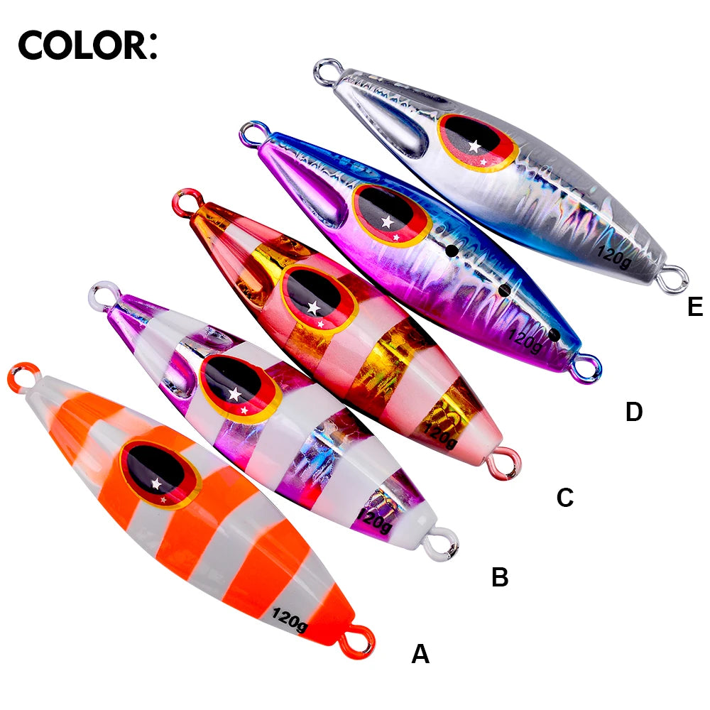 Bionic Glowing Metal Jig Fishing Lure for Nighttime Success