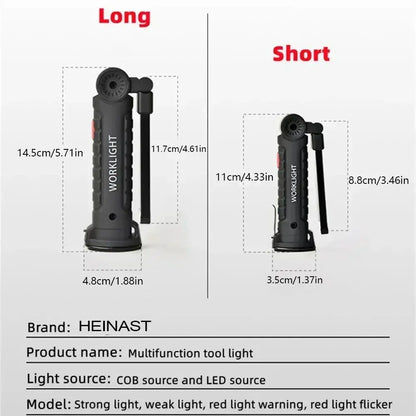 HookUpCo. USB Rechargeable LED Work Light with Magnet