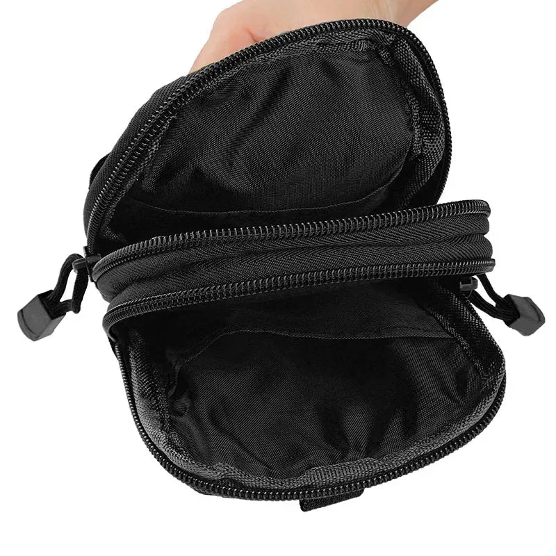 Waterproof Nylon Waist Pouch for Phones and Essentials