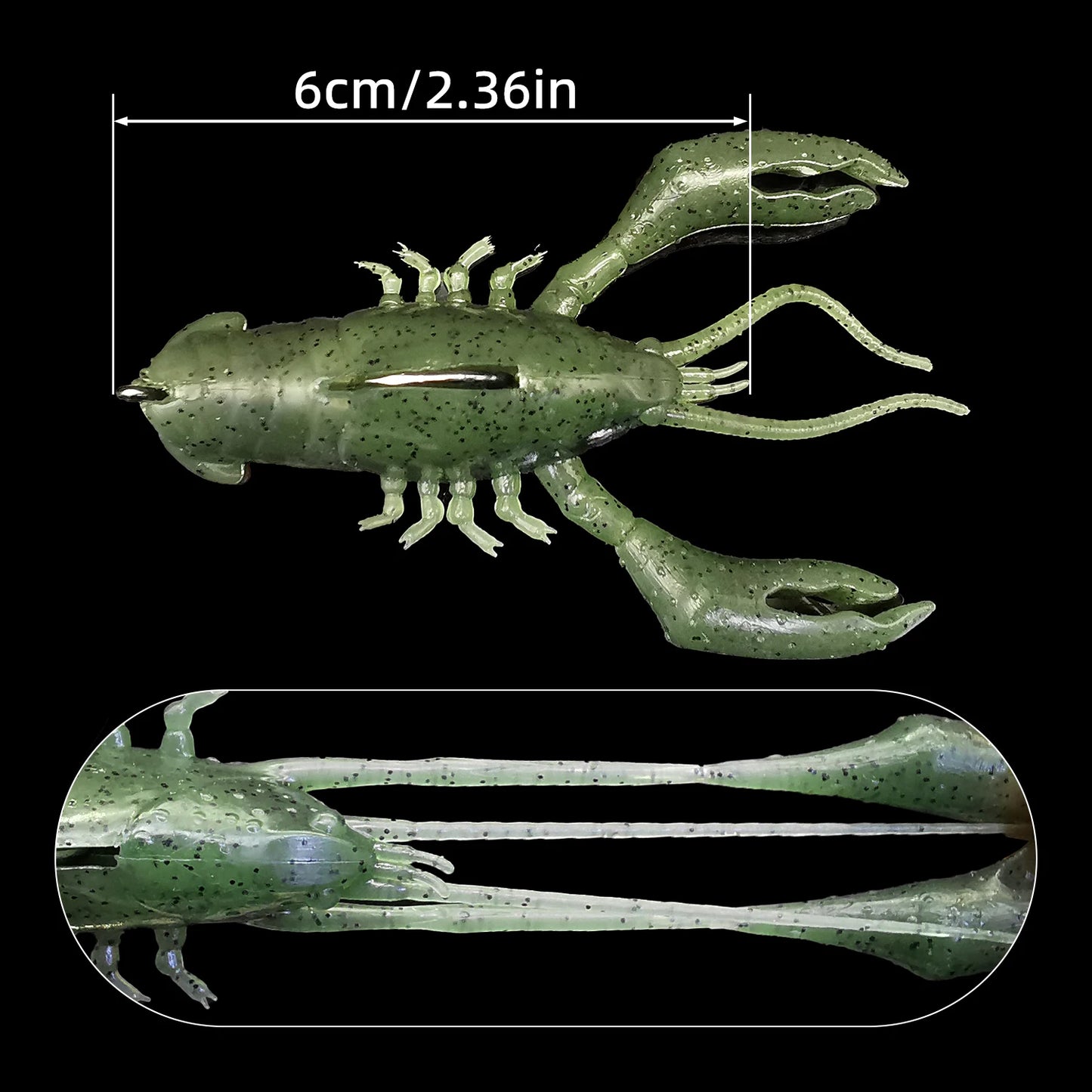 HookUpCo. Soft Craw Fishing Lure - HookUpCo.