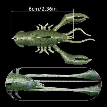 HookUpCo. Soft Craw Fishing Lure - HookUpCo.
