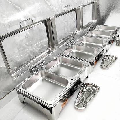HookUpCo. Stainless Steel Buffet Warmers