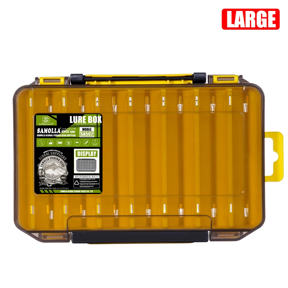 Compact Double-Sided Tackle Box for Efficient Fishing Storage