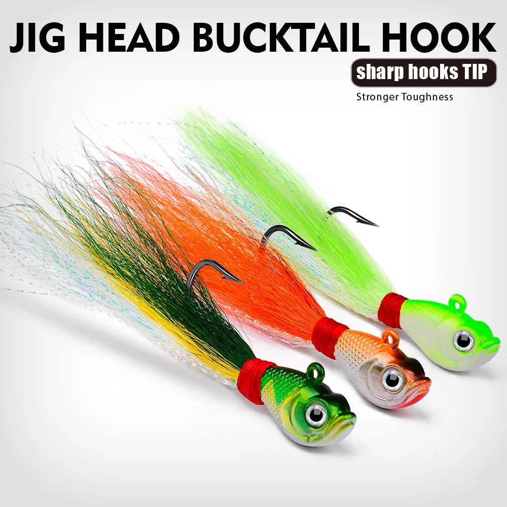 HookUpCo. Feathered Fishing Jig Set - HookUpCo.