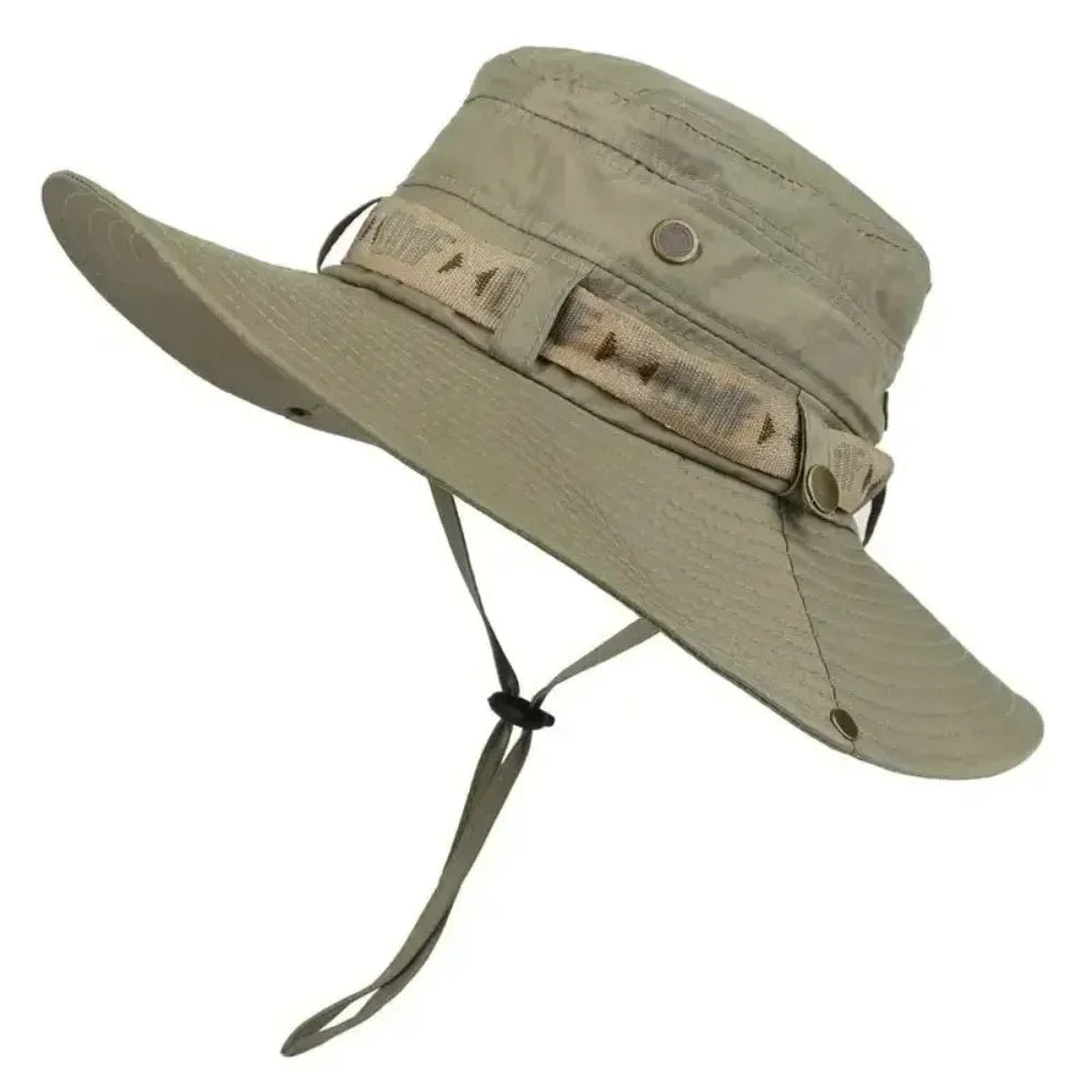UV-Protective Panama Fisherman's Hat for Outdoor Adventures
