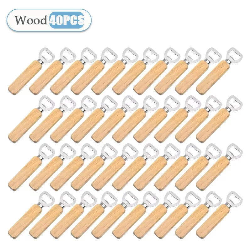 Solid Wood Beer Bottle Opener by HookUpCo.