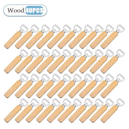 Solid Wood Beer Bottle Opener by HookUpCo.