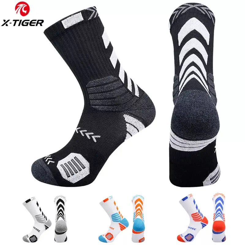 HookUpCo. Breathable Cotton Cycling Socks for All Sports