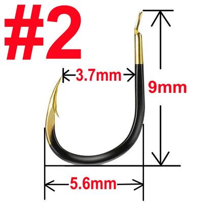 HookUpCo. Tungsten Steel Fishing Hooks, 20 Pack - HookUpCo.