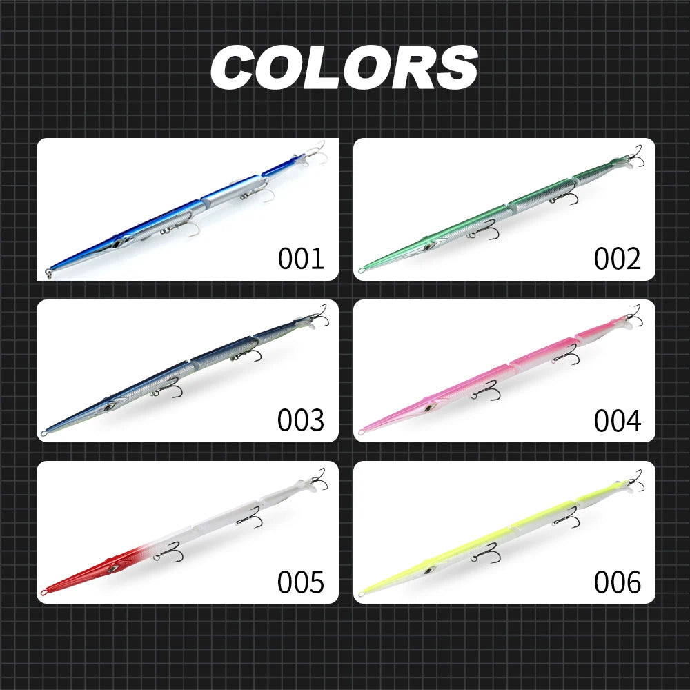 HookUpCo. Jointed Pencil Fishing Lure for Seabass - HookUpCo.