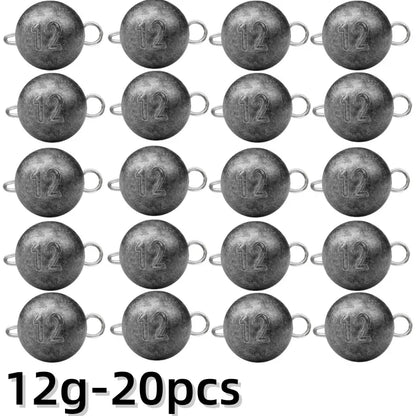 HookUpCo. Fishing Jig Heads - Versatile 10-Piece Set