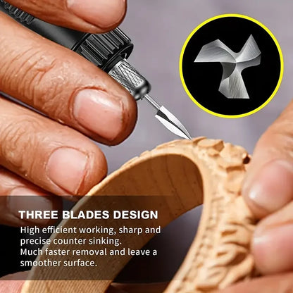 HookUpCo. Wood Carving Drill Bits Set 5 Pcs
