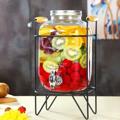 Elegant Glass Beverage Dispenser