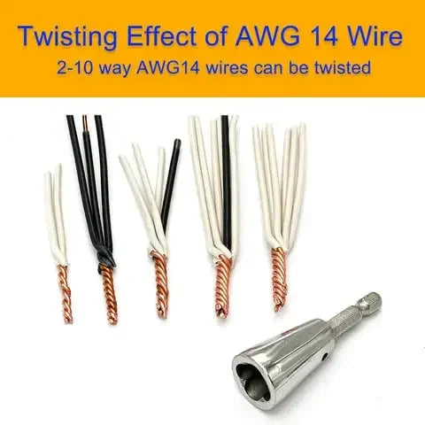 Wire Twisting Tool for Quick Cable Connections and Drills