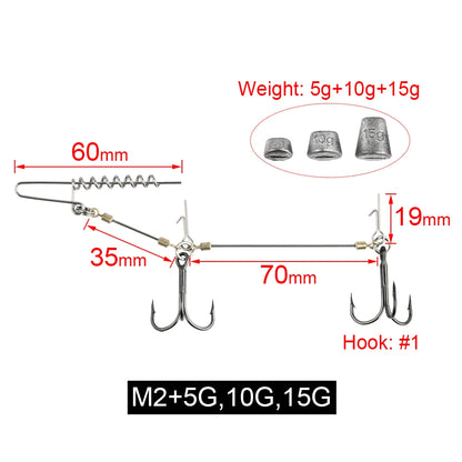 HookUpCo. Multi-Depth Pike Stinger Rig Kit - HookUpCo.