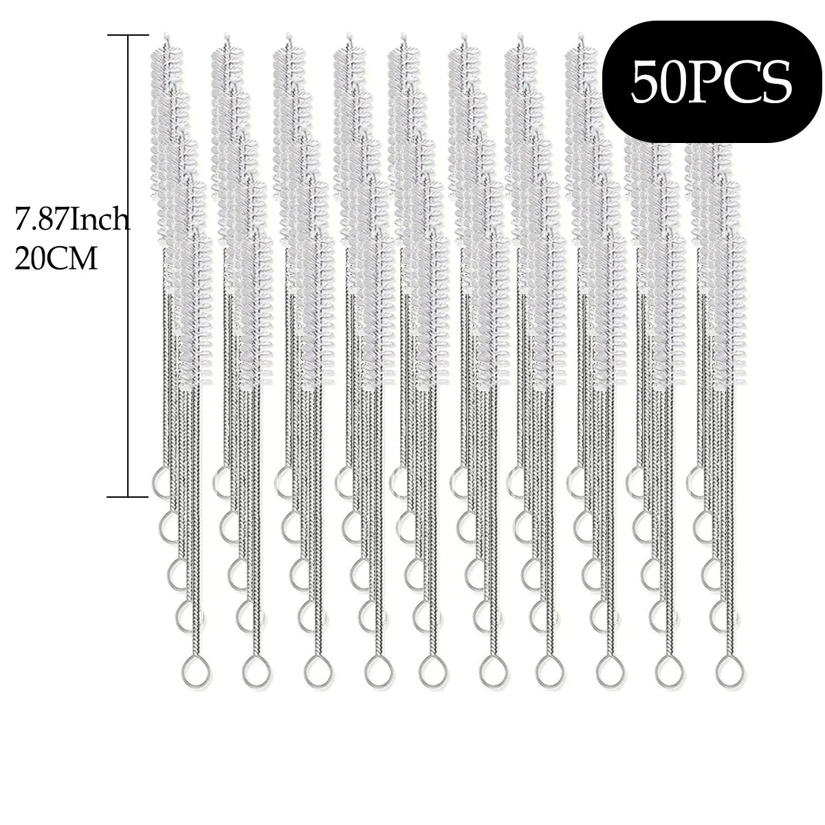 HookUpCo. Extra Long Straw Cleaner Brush Kit