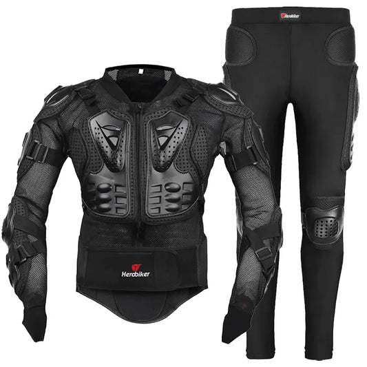 HookUpCo. Men's Motorcycle Racing Jacket with Body Armor