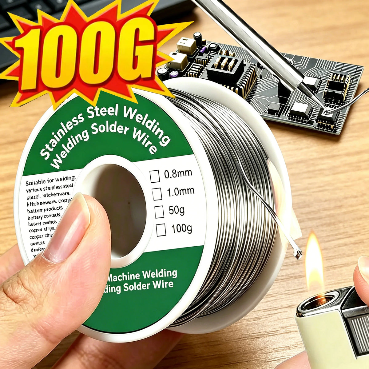 HookUpCo Low Temp Solder Wire