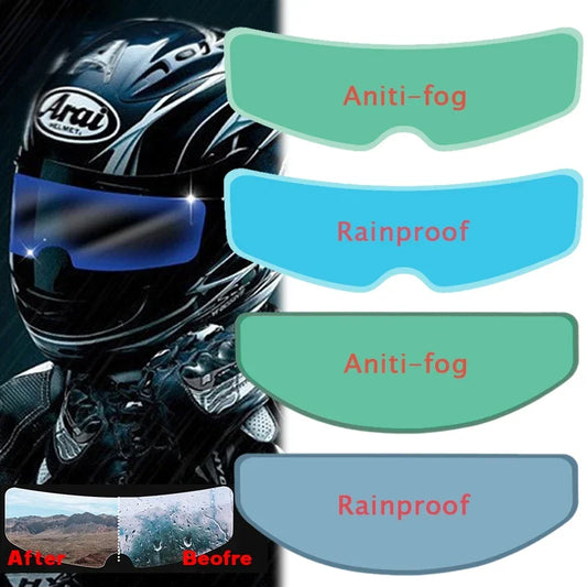 Fog Resistant Motorcycle Visor Film for Clear Vision