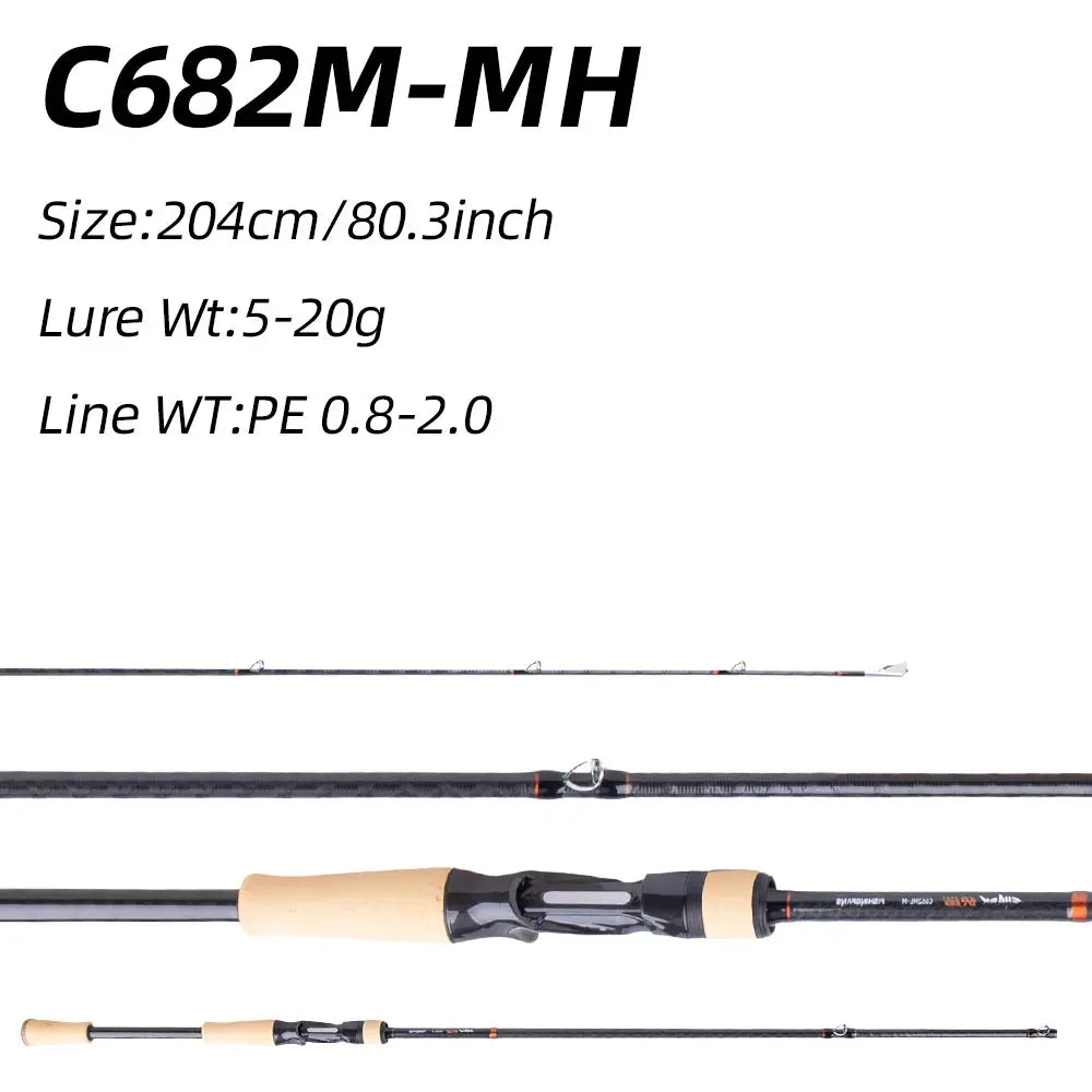 HookUpCo. Kuaisha Carbon Fishing Rod for Bass - HookUpCo.
