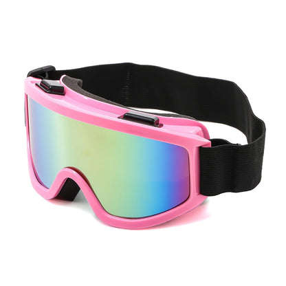 Large Frame Ski Goggles with Colorful Anti-Glare Lens