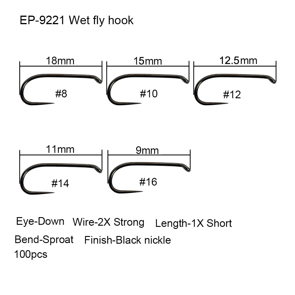 HookUpCo. Barbless Fly Fishing Hooks - HookUpCo.