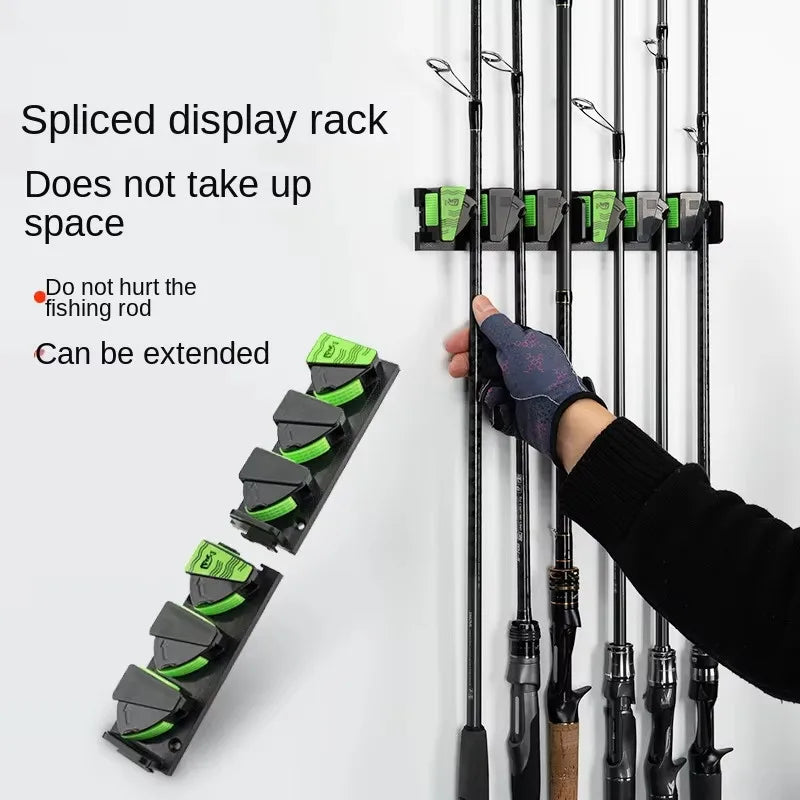 HookUpCo. Wall-Mounted Fishing Rod Rack - HookUpCo.