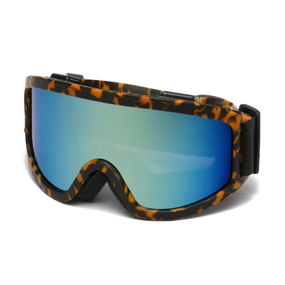 Large Frame Ski Goggles with Colorful Anti-Glare Lens