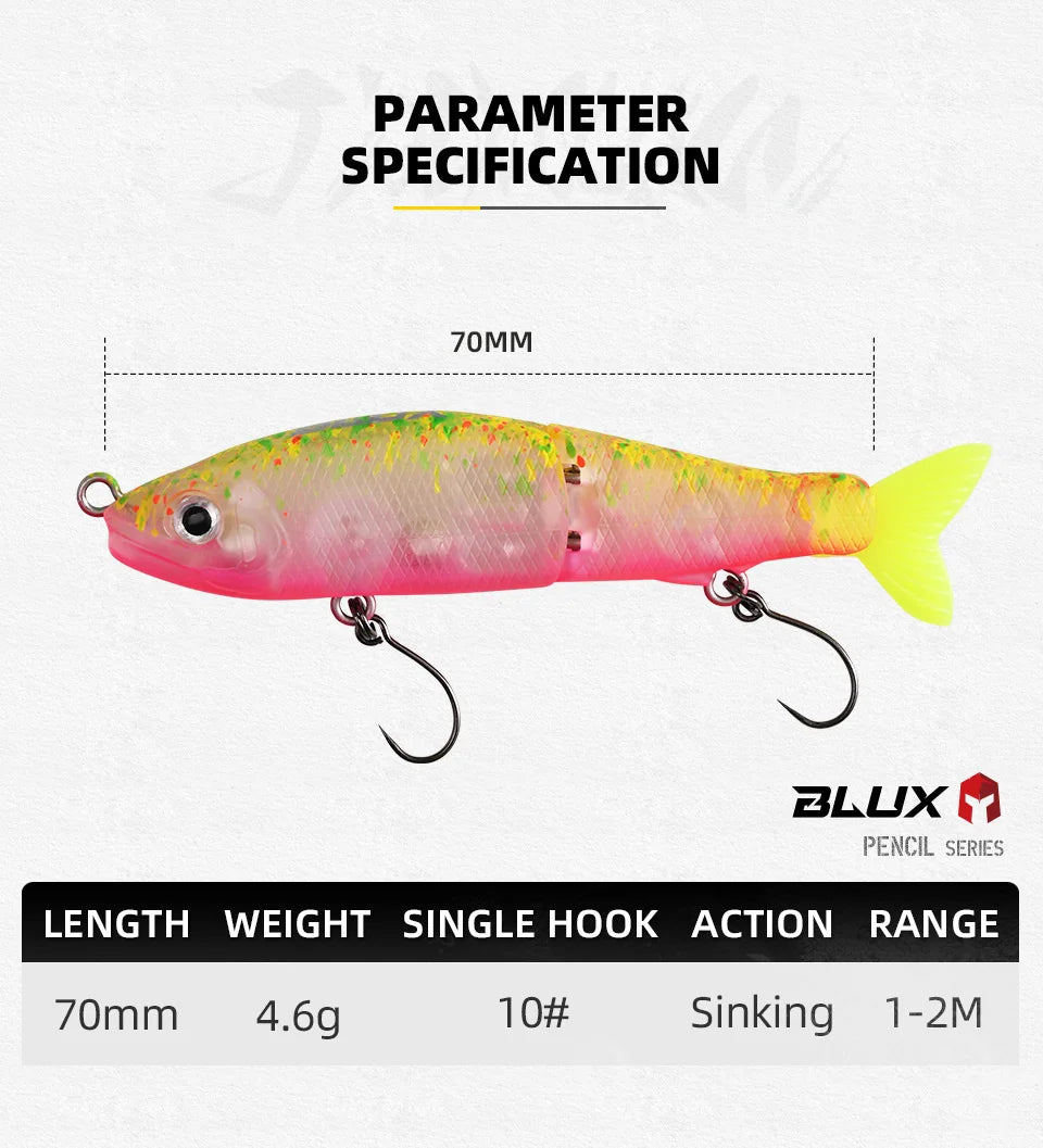 HookUpCo. Sinking Swimbait Lure 70mm - HookUpCo.